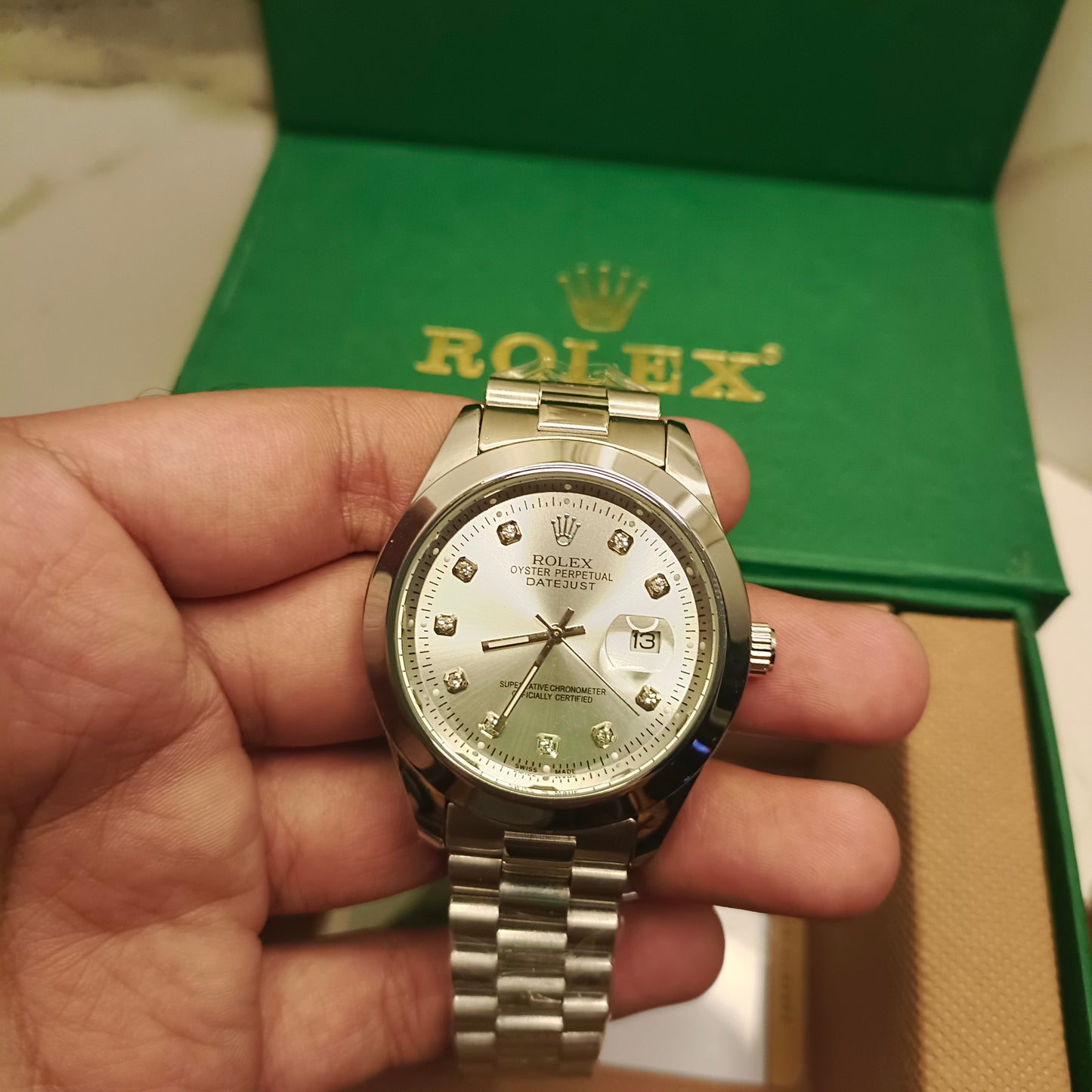 Rolex Watch - DateJust White Dial