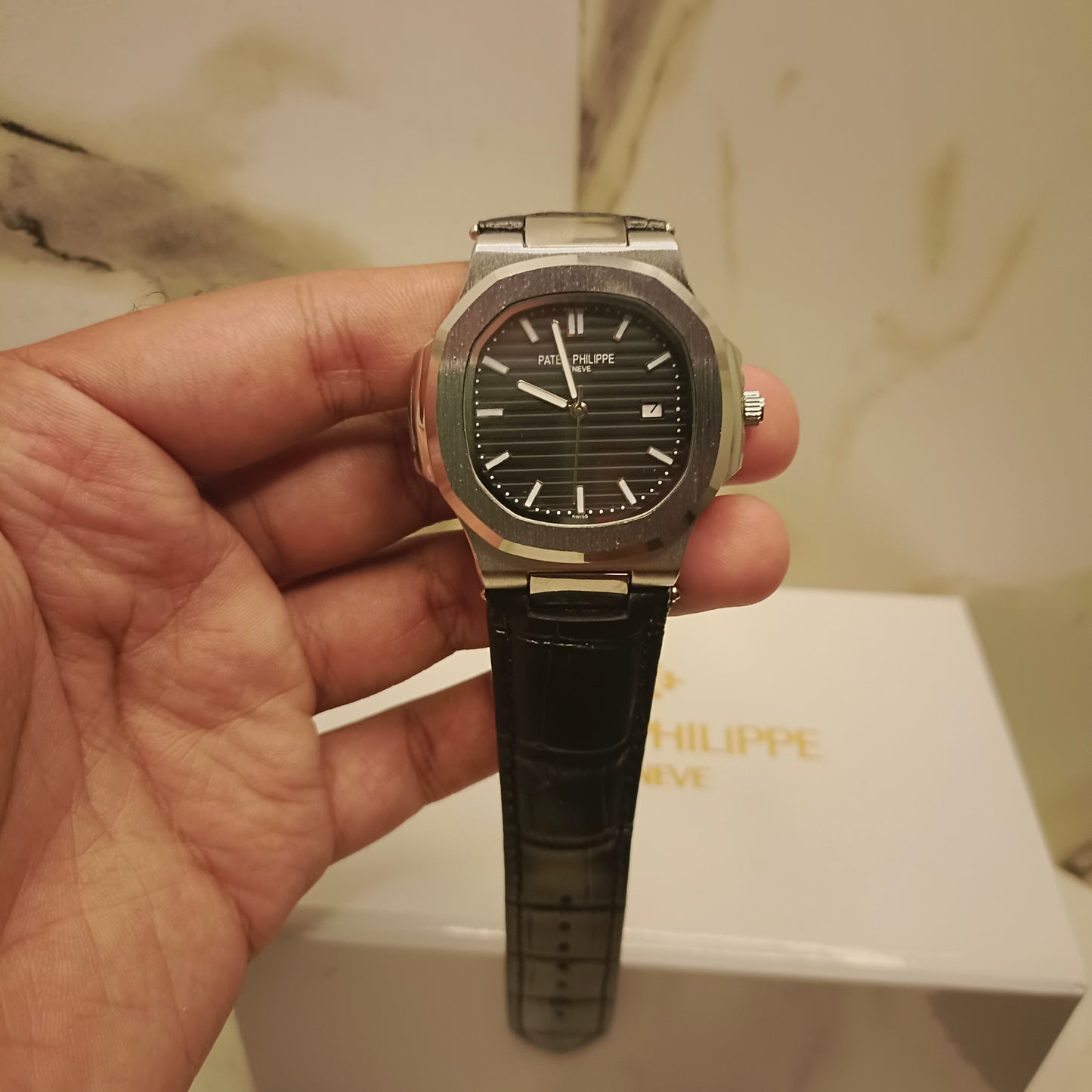 Patek Philippe Leather straps Watch