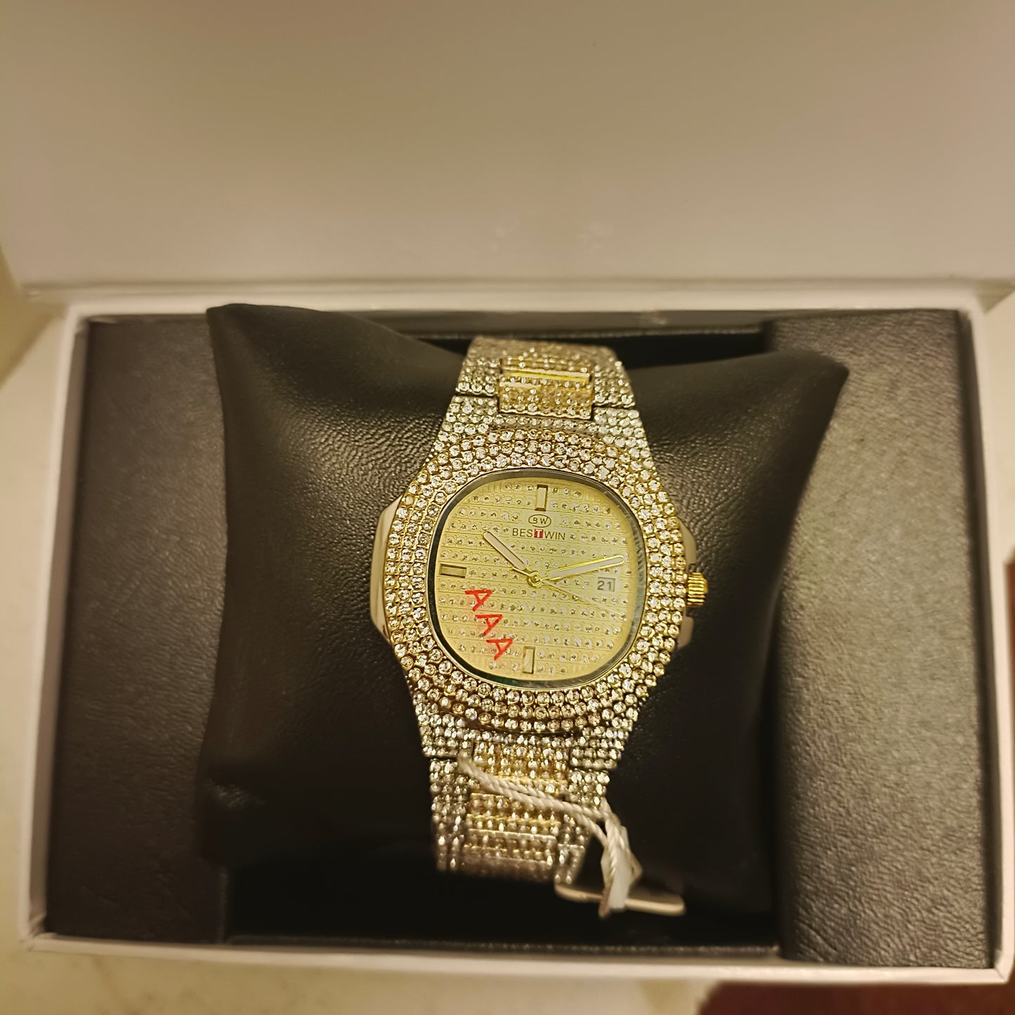 Bestwin Ice-Toned Golden Watch