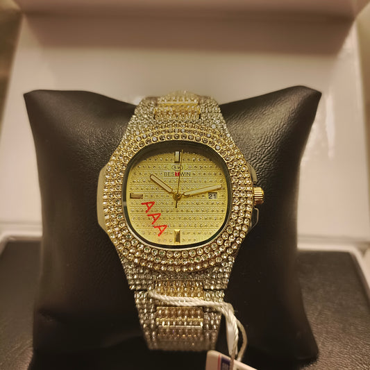 Bestwin Ice-Toned Golden Watch